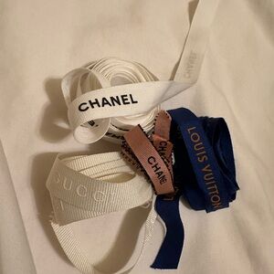 8 feet of CHANEL Ribbon, plus Louis Vuitton, GUCCI